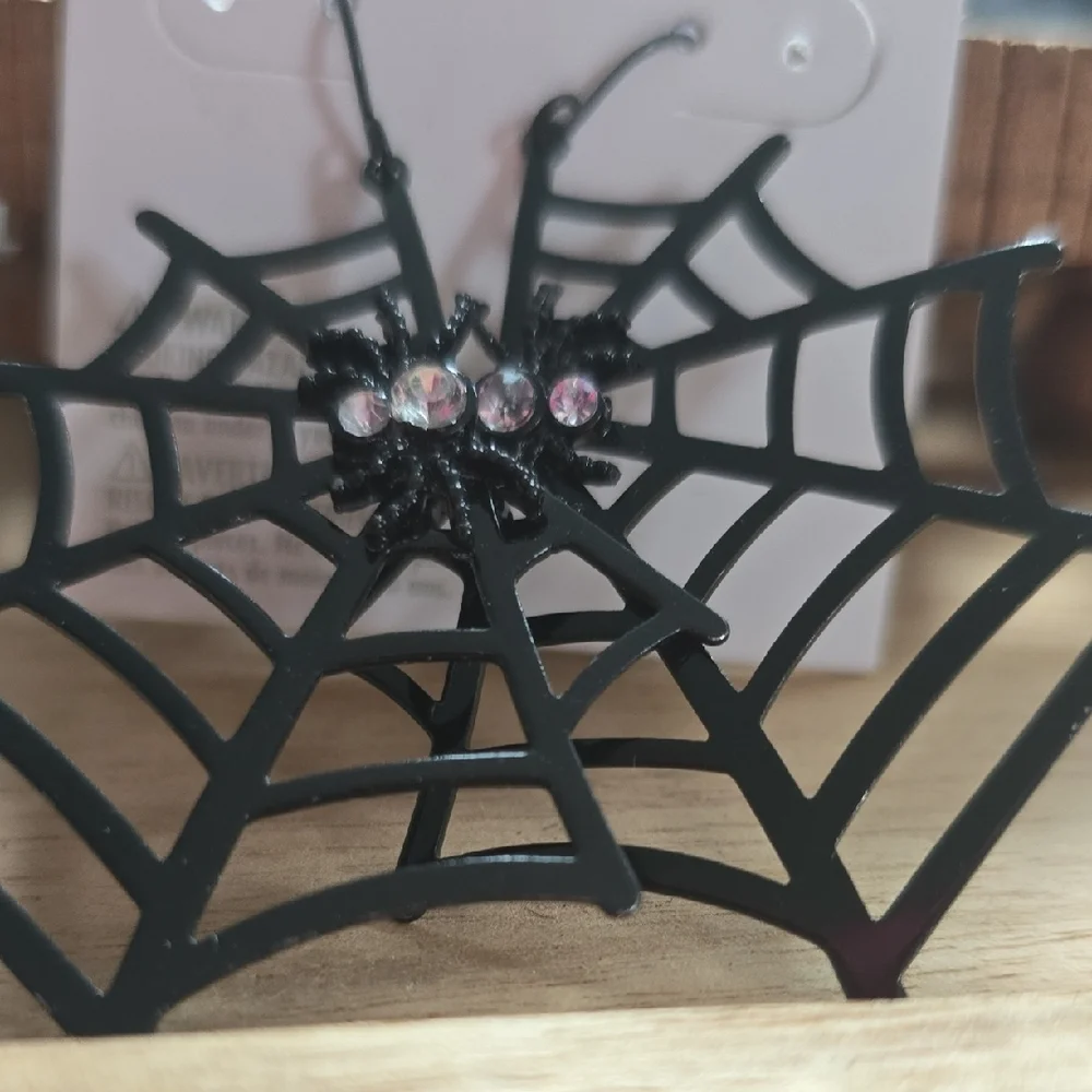 Claire's Black Spider Web Jewelry